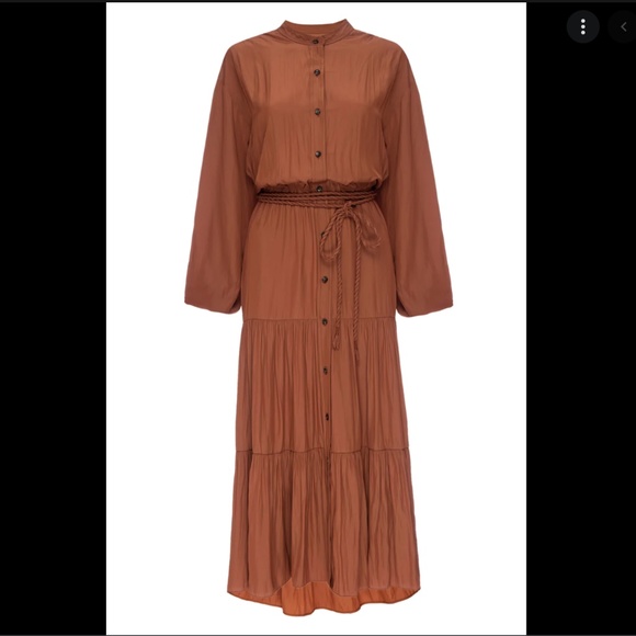 NWT! A.L.C. Jenine Belted Midi Dress - Picture 6 of 14